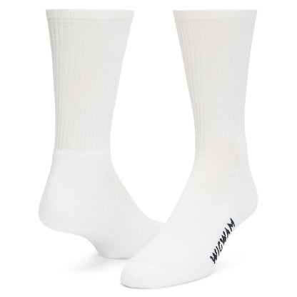 Cool-Lite Crew - White full product perspective - made in The USA Wigwam Socks