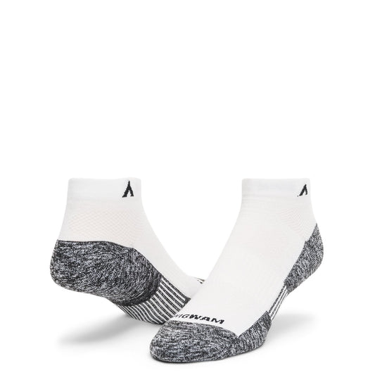 Attain Lightweight Low Sock - White full product perspective