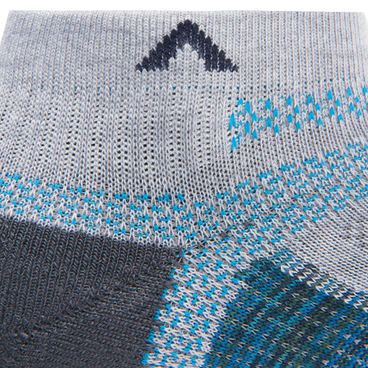 Ultra Cool-Lite Low Running Sock - Caribbean cuff perspective