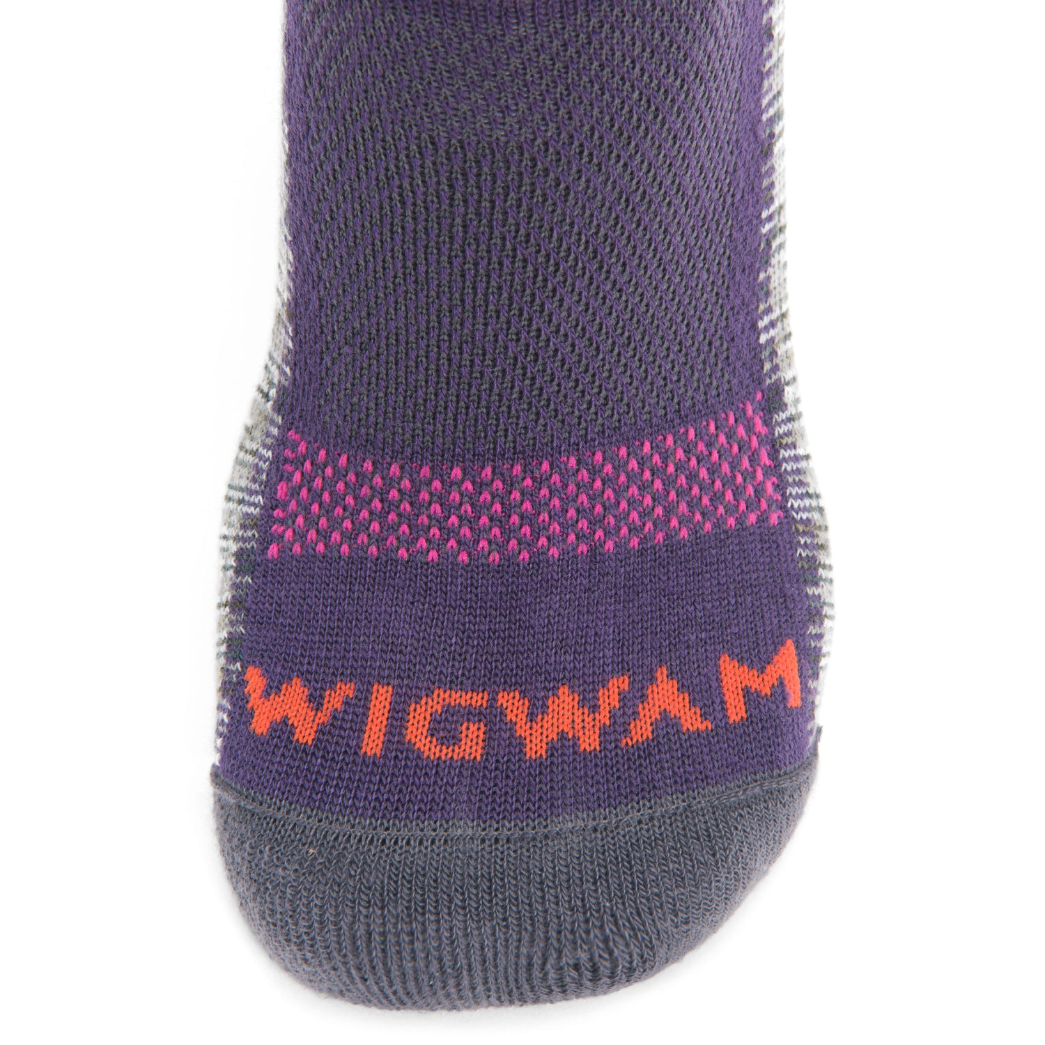 Ultra Cool-Lite Low Sock - Granite toe perspective - made in The USA Wigwam Socks