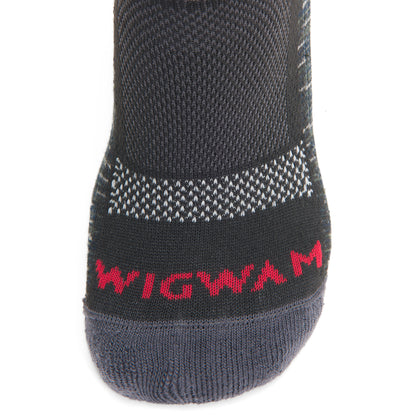 Ultra Cool-Lite Low Sock - Onyx toe perspective - made in The USA Wigwam Socks