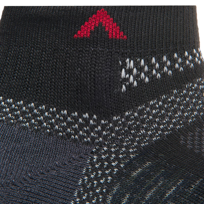 Ultra Cool-Lite Low Sock - Onyx cuff perspective - made in The USA Wigwam Socks