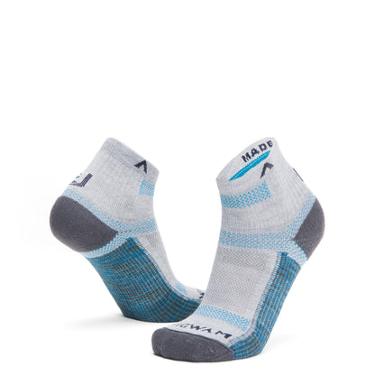 Ultra Cool-Lite Quarter Sock - Caribbean full product perspective - made in The USA Wigwam Socks