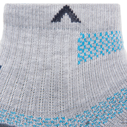 Ultra Cool-Lite Quarter Running Sock - Caribbean cuff perspective