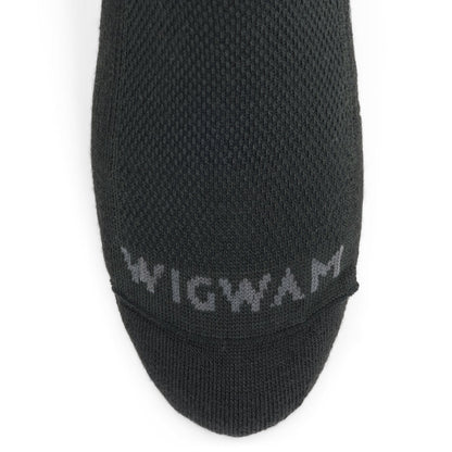 Postal Lite Quarter Sock - Black toe perspective - made in The USA Wigwam Socks