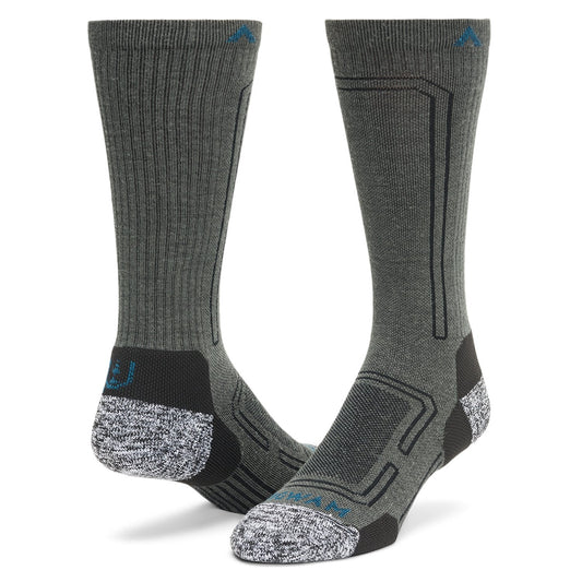 No Fly Zone Outdoor Crew Sock - Charcoal full product perspective