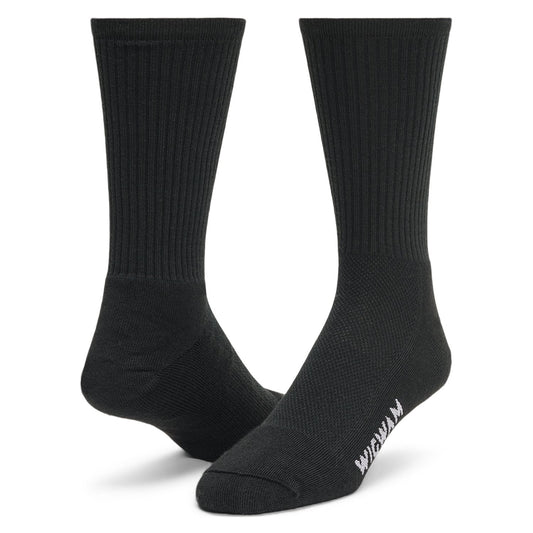 Hot Weather Dress Crew Sock - Black full product perspective