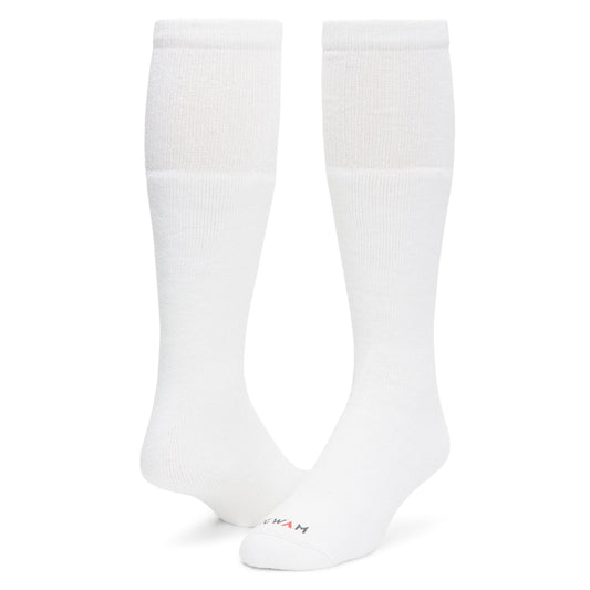 Super 60® Tube 3-Pack Midweight Cotton Socks - White full product perspective