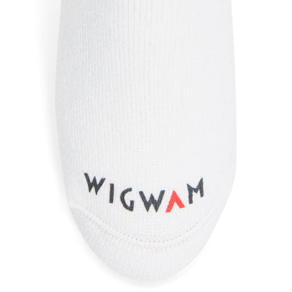 Super 60® Tube 3-Pack Midweight Cotton Socks - White toe perspective - made in The USA Wigwam Socks
