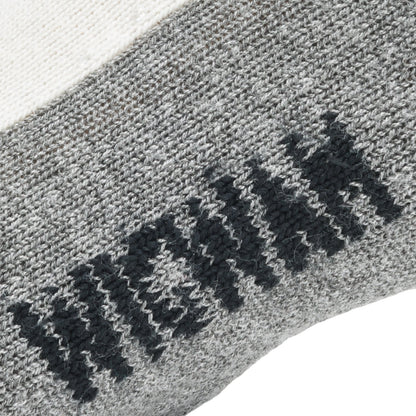 At Work DuraSole Pro 2-Pack Cotton Socks - White/Grey knit-in logo - made in The USA Wigwam Socks
