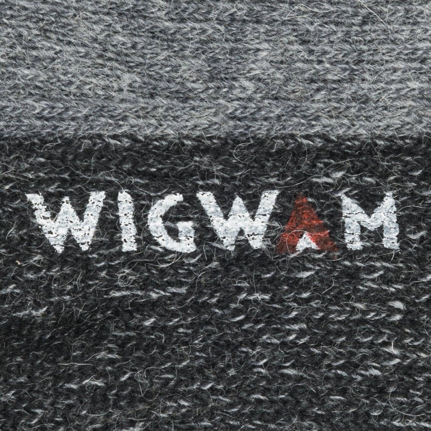 Grey knit-in logo