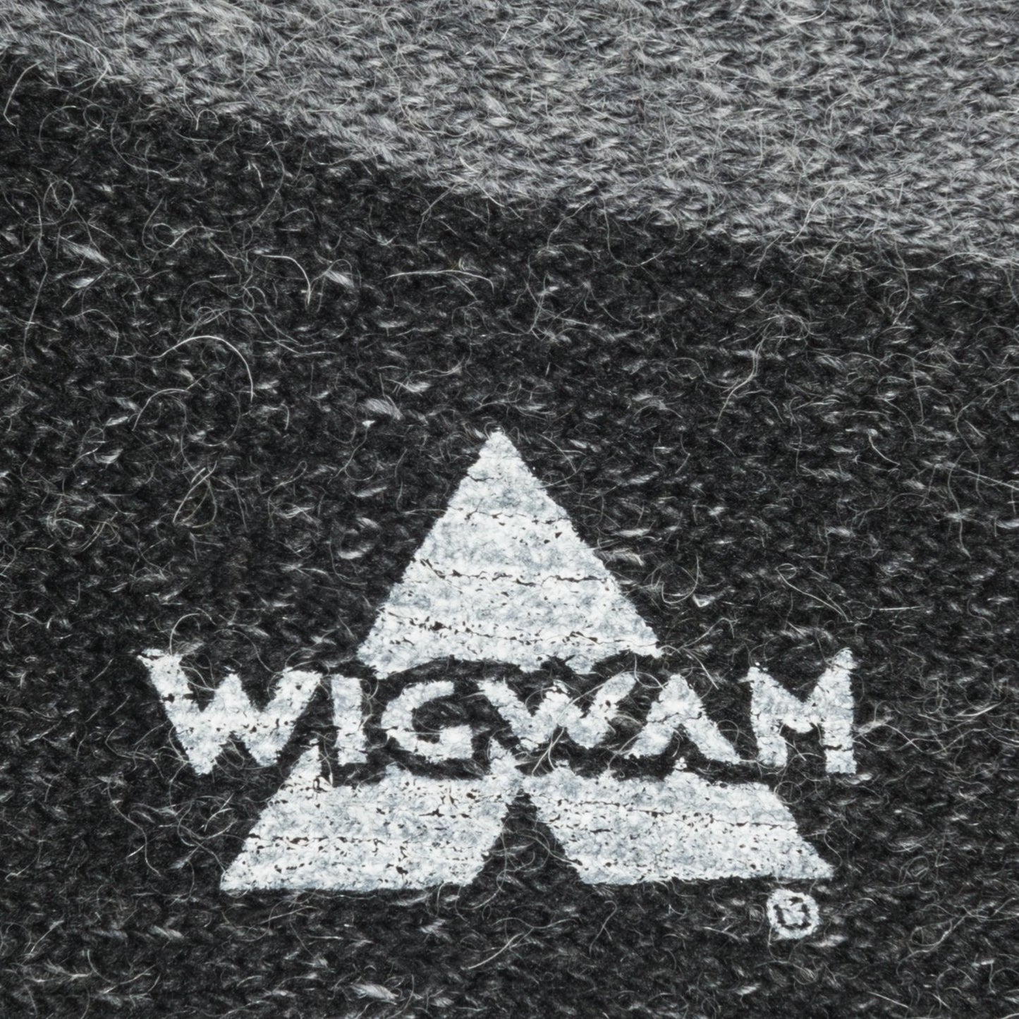 Grey knit-in logo