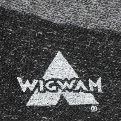 At Work Double Duty 2-Pack Socks with Wool - Grey knit-in logo - made in The USA Wigwam Socks