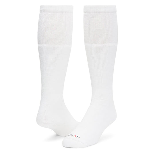 Super 60® Tube 6-Pack Midweight Cotton Socks - White full product perspective